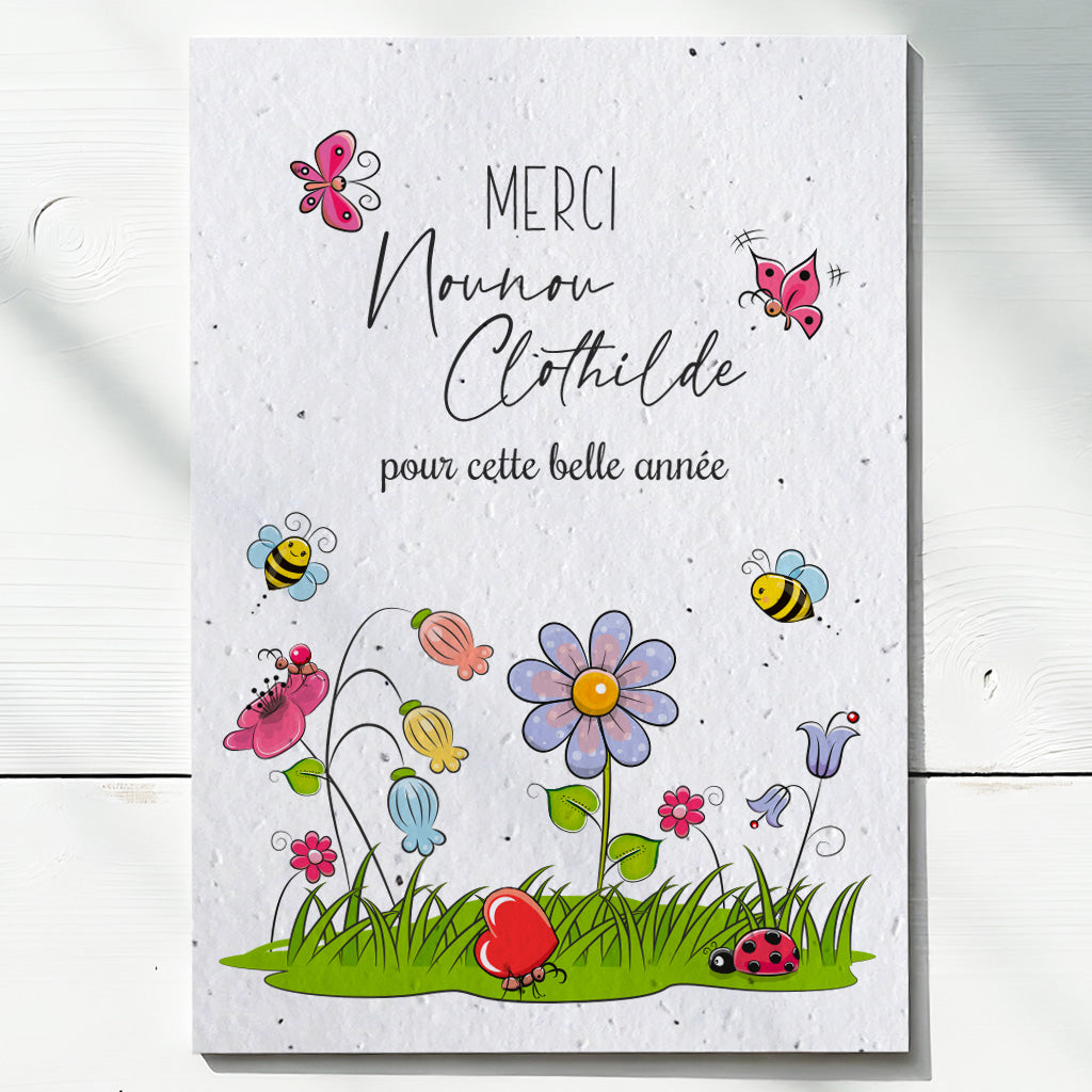 carte à planter merci maîtresse
