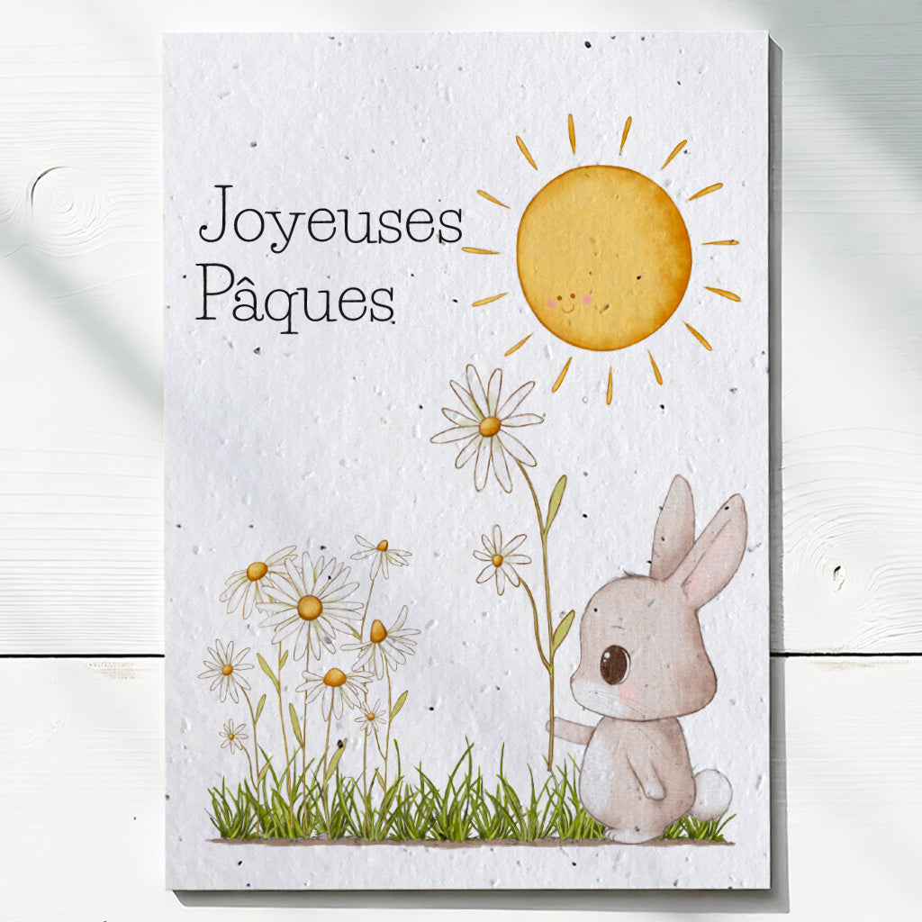 carte pâques à planter