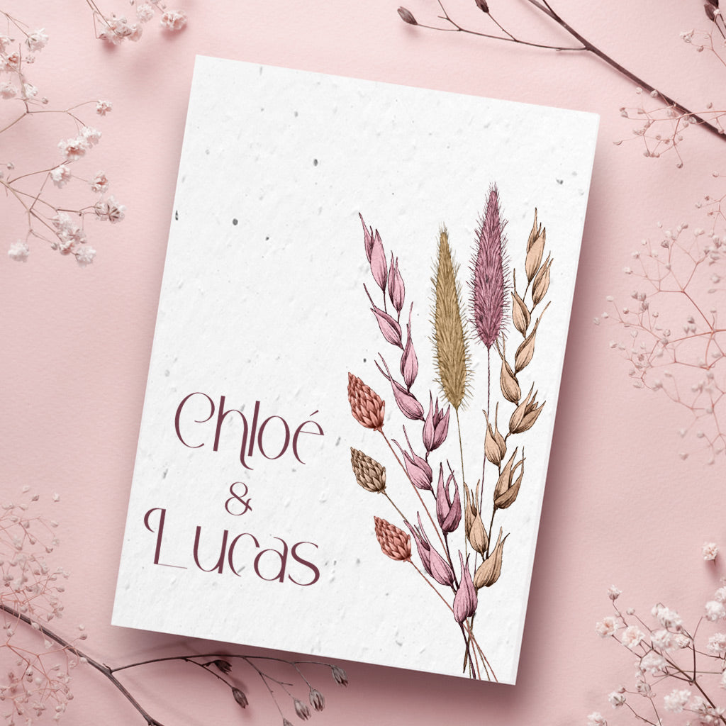 Faire part de mariage écologique