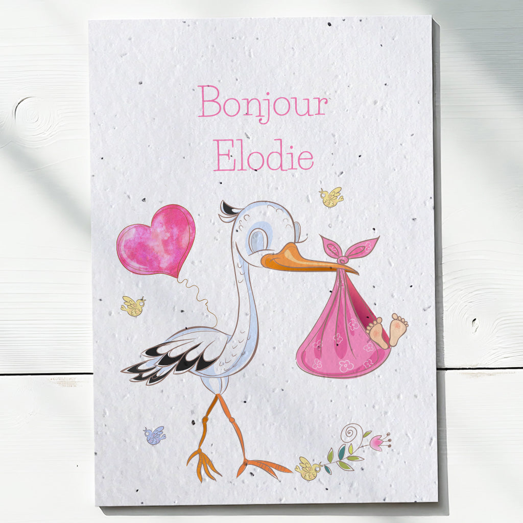 carte de naissance à planter 