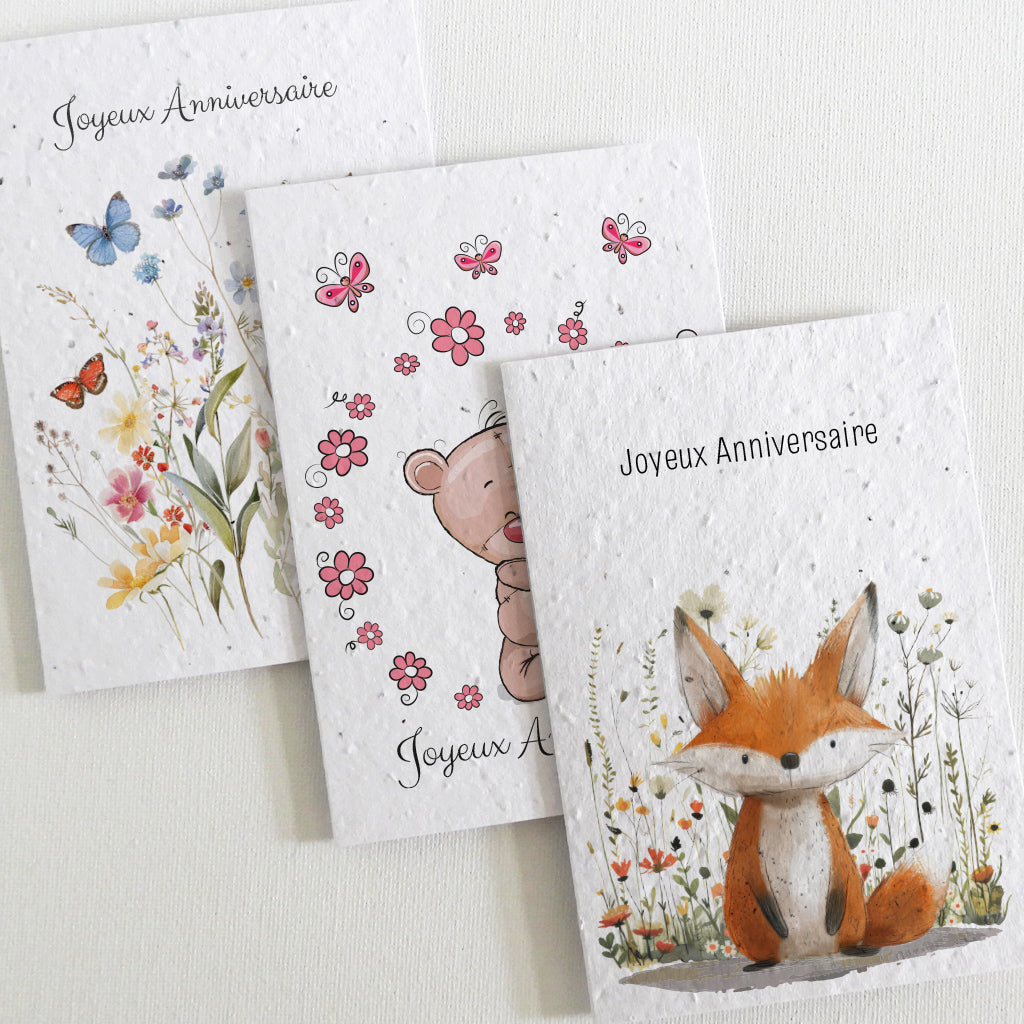 cartes à planter anniversaire