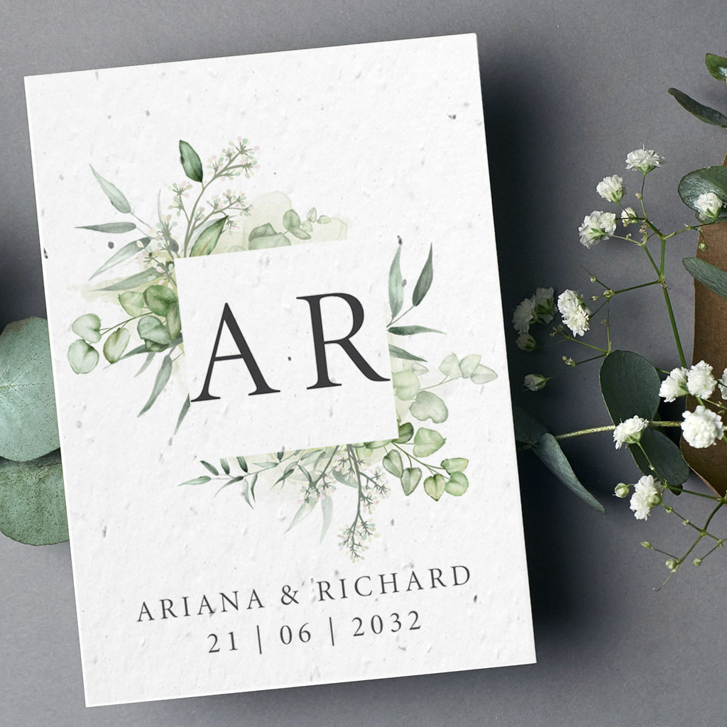 Papeterie de mariage ensemencé