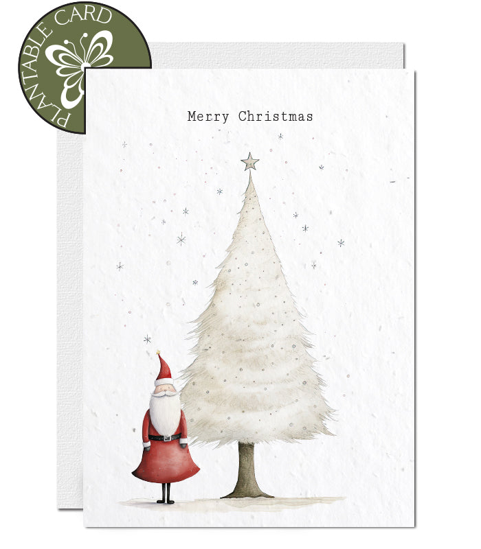 Ecofriendly plantable christmas card