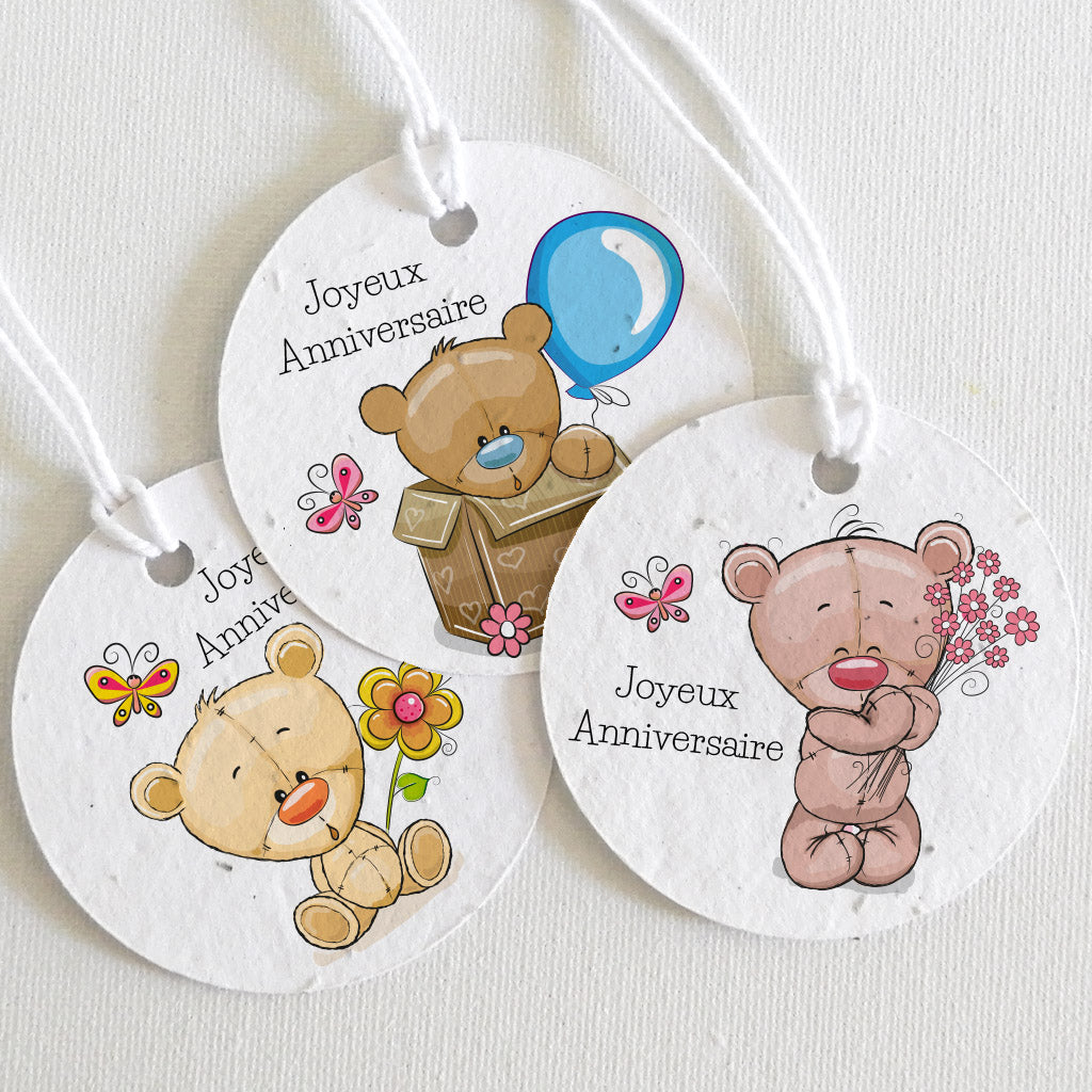 Étiquettes cadeaux à planter