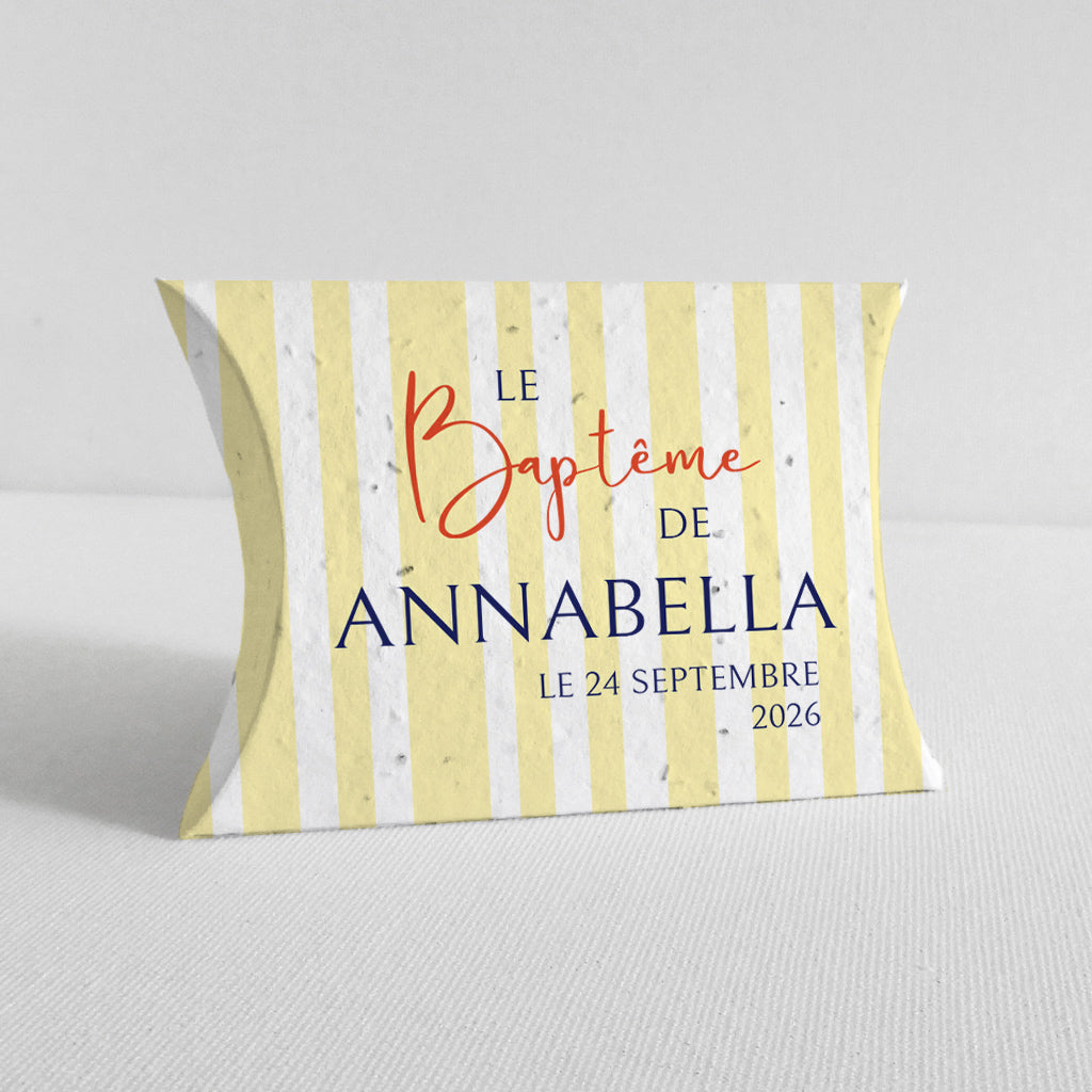 boîte dragée baptême à planter Dolce Vita