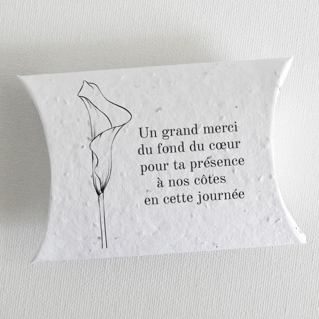 boîte dragée mariage à planter