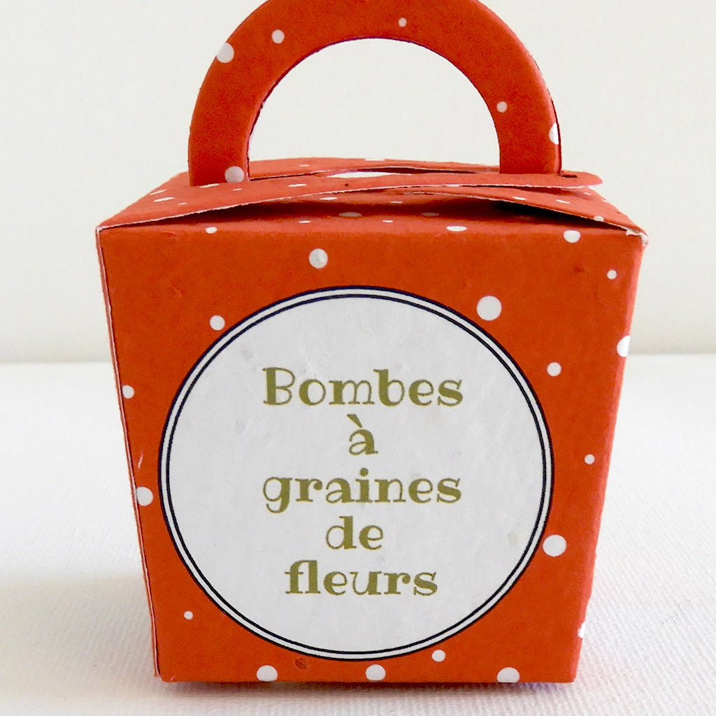 bombes à graines de fleurs papier ensemencé