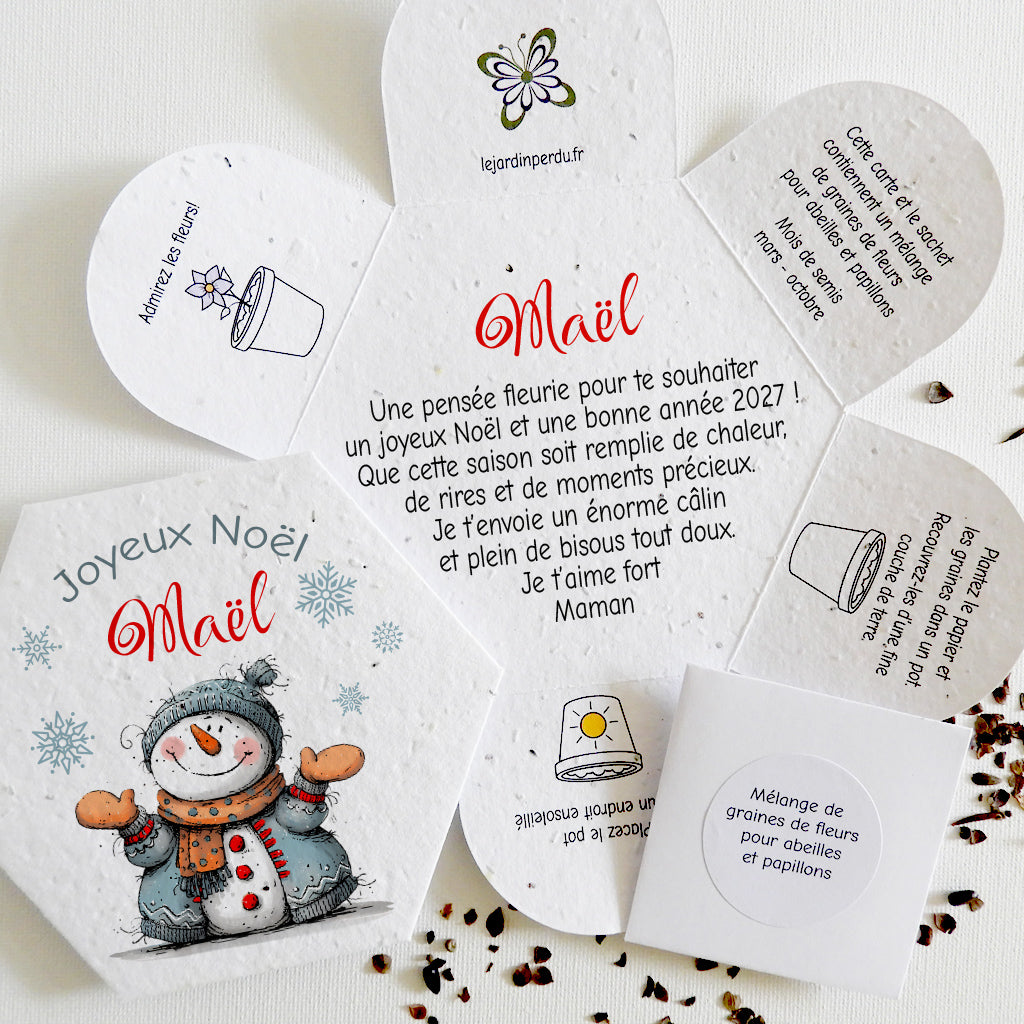 cadeau de Noël unique et écoresponsable