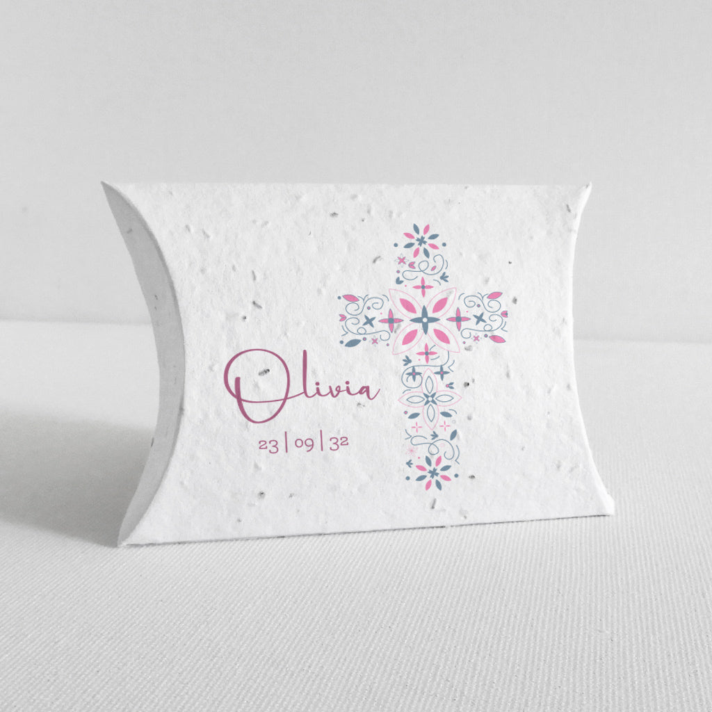 cadeau invité baptême papier ensemencé