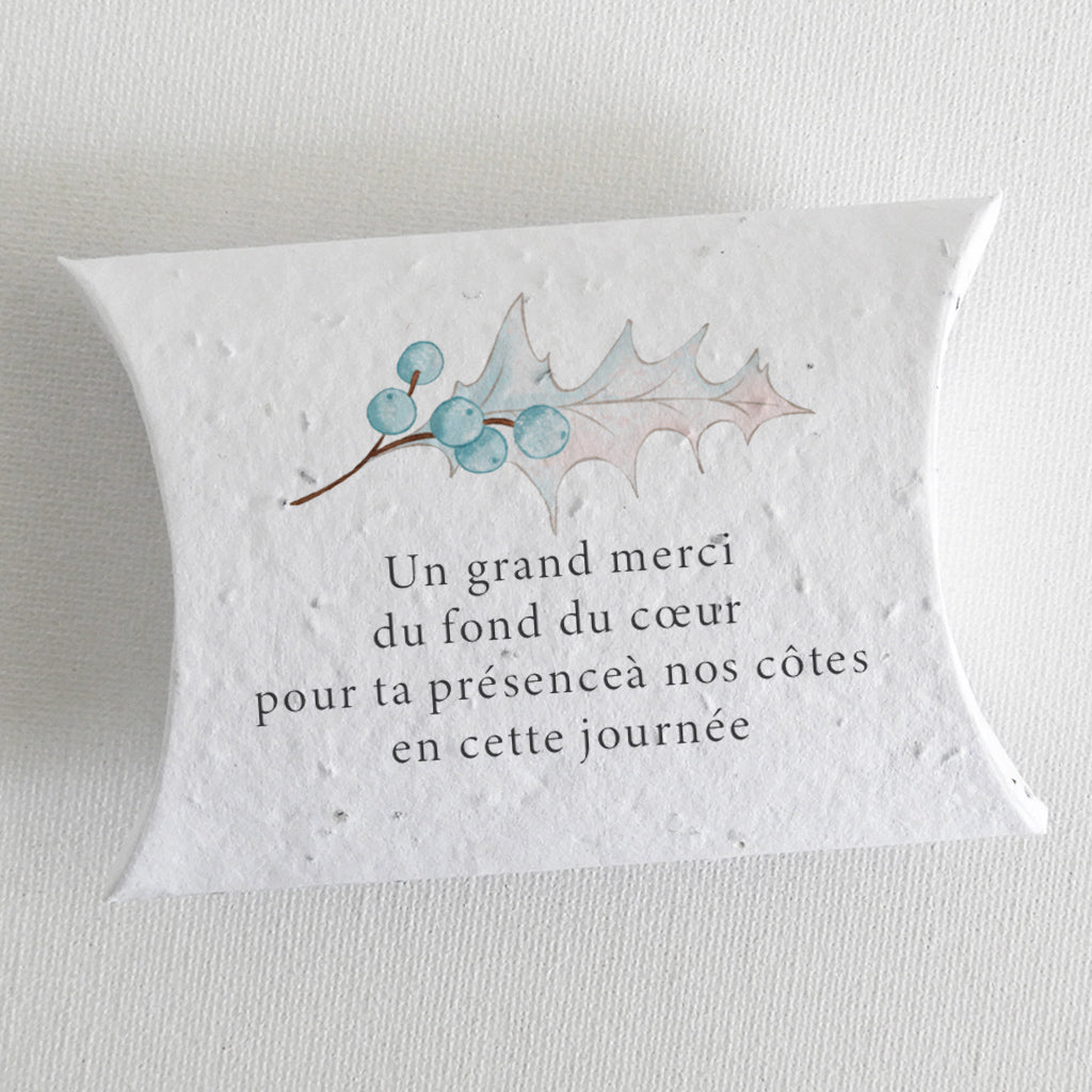 cadeau invité mariage papier ensemencé