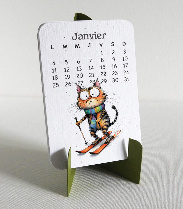 cadeau noël calendrier 2027 à planter