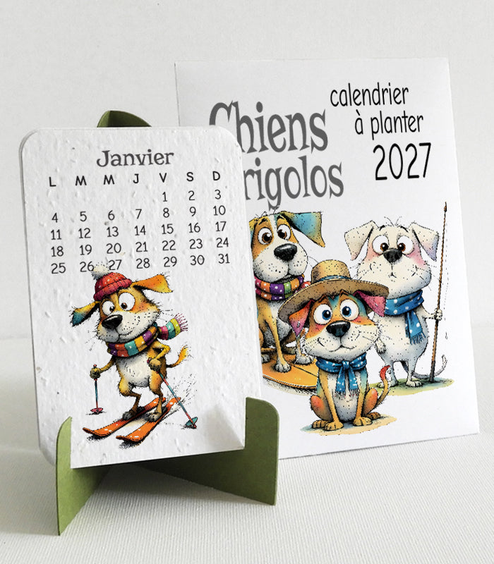 cadeau noël calendrier à planter
