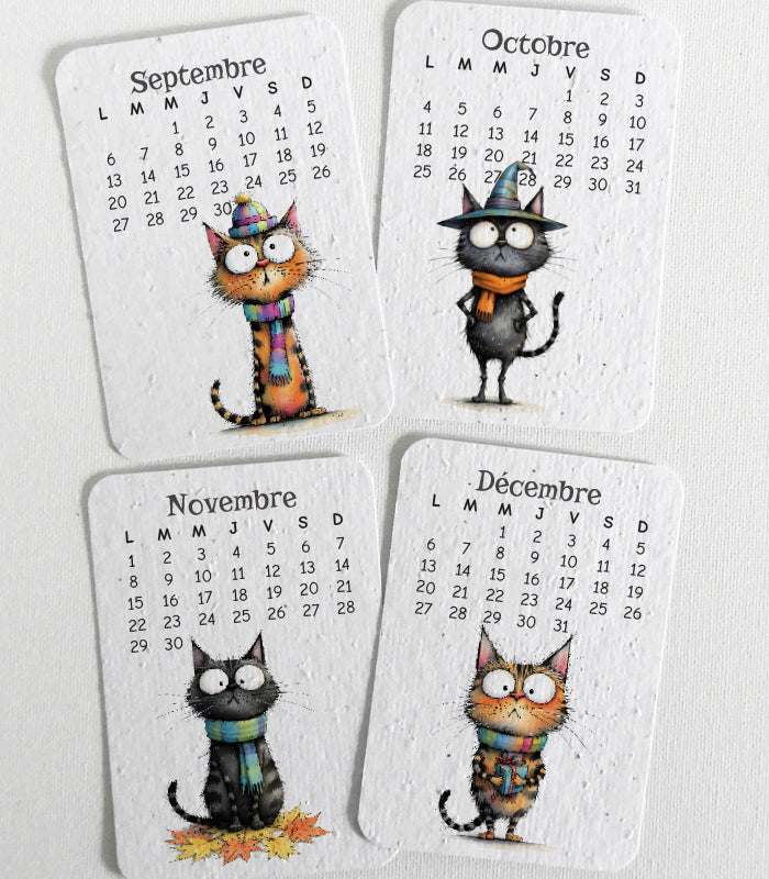 calendrier 2027 papier ensemencé