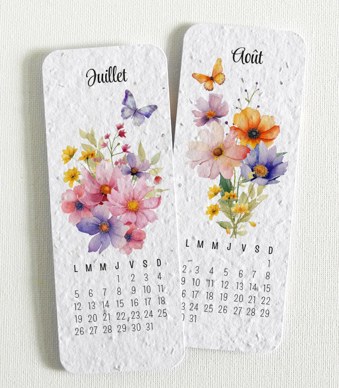 calendrier 2027 papier ensemencé