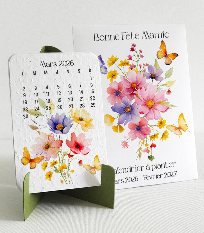 calendrier à planter bonne fête mamie