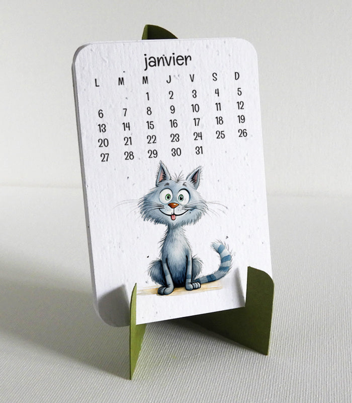 Calendrier à planter 2025 papier ensemencé