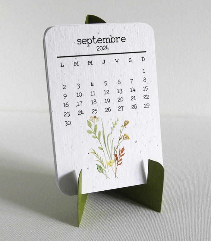 Plantable school year calendar 2024 2025 Seed paper calendars Le