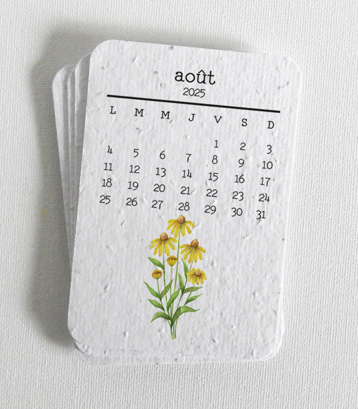 Plantable school year calendar 2024 2025 Seed paper calendars Le Plantable Calendar 2025 Uk