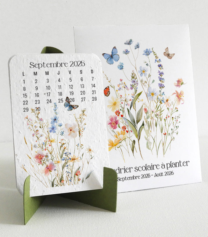 Calendrier scolaire à planter