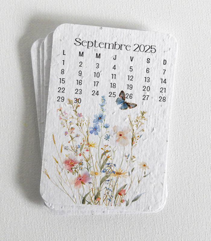 Calendrier scolaire à planter cadeau maîtresse