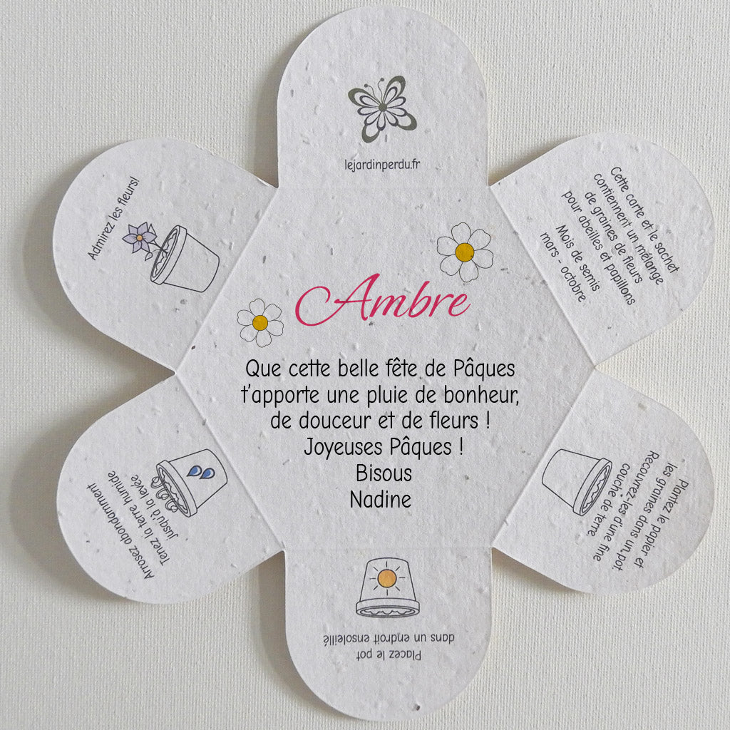 carte à personnaliser Joyeuses Pâques