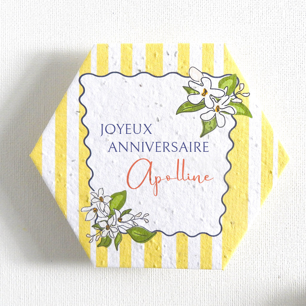 carte à planter joyeux anniversaire 