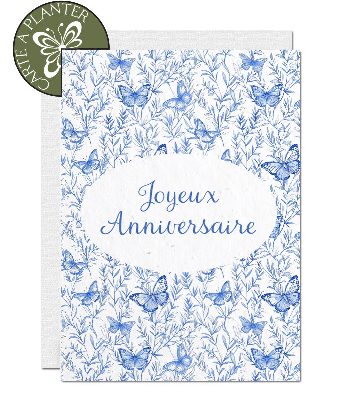 carte d'anniversaire à planter 