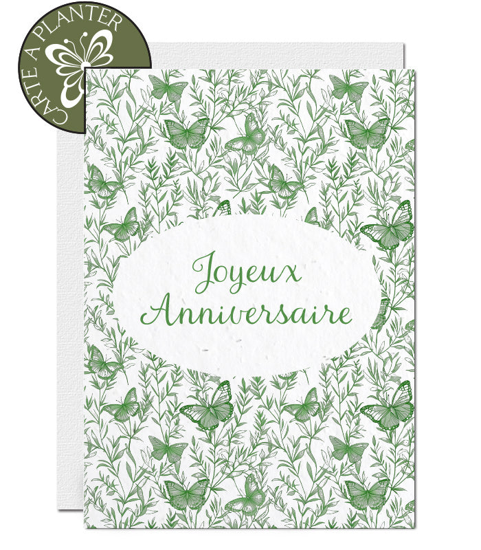 carte d&#39;anniversaire écoresponsable