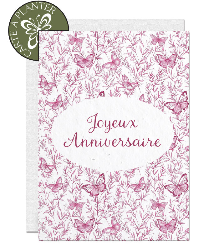 Carte d'anniversaire à planter