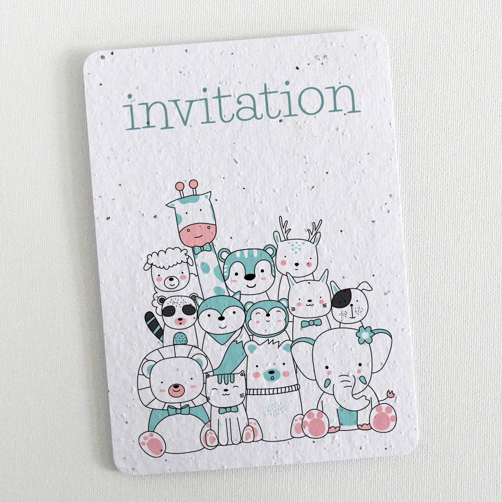 carte d'Invitation à planter