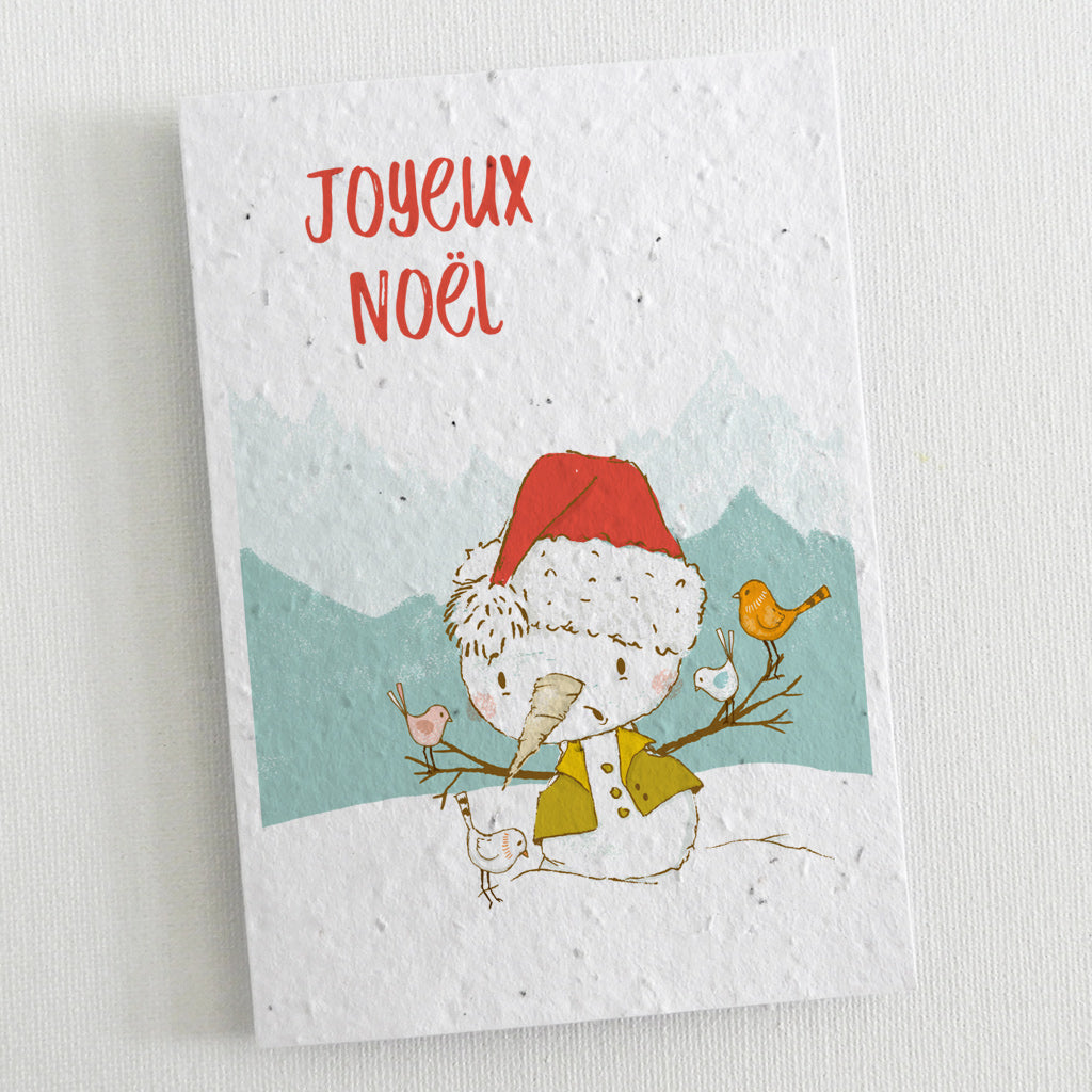 Carte de Noël écoresponsable