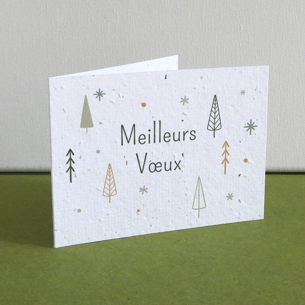 Carte à planter entreprise meilleurs vœux