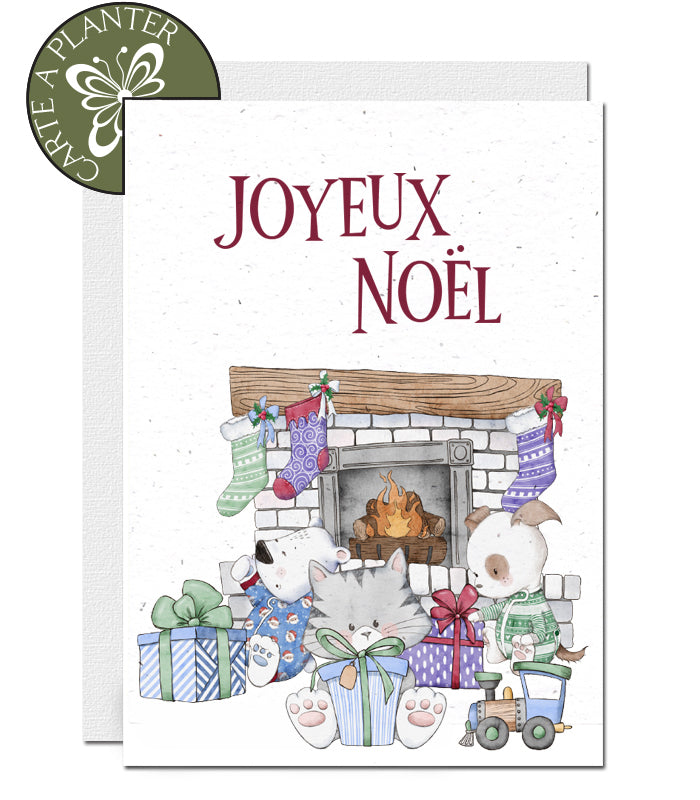 Carte à planter Noël papier ensemencé