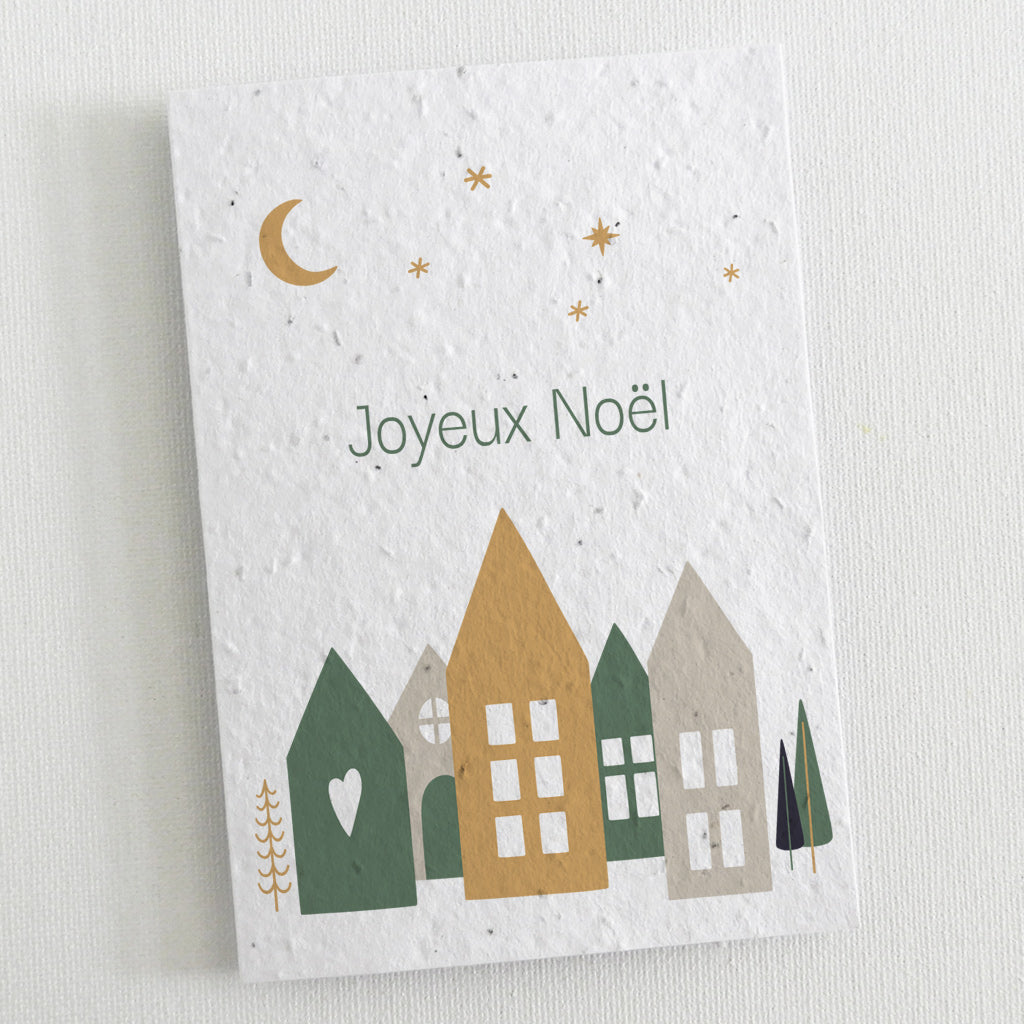 Carte de Noël écoresponsable