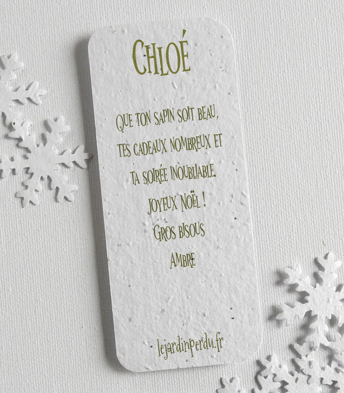 carte de noël personnalisée