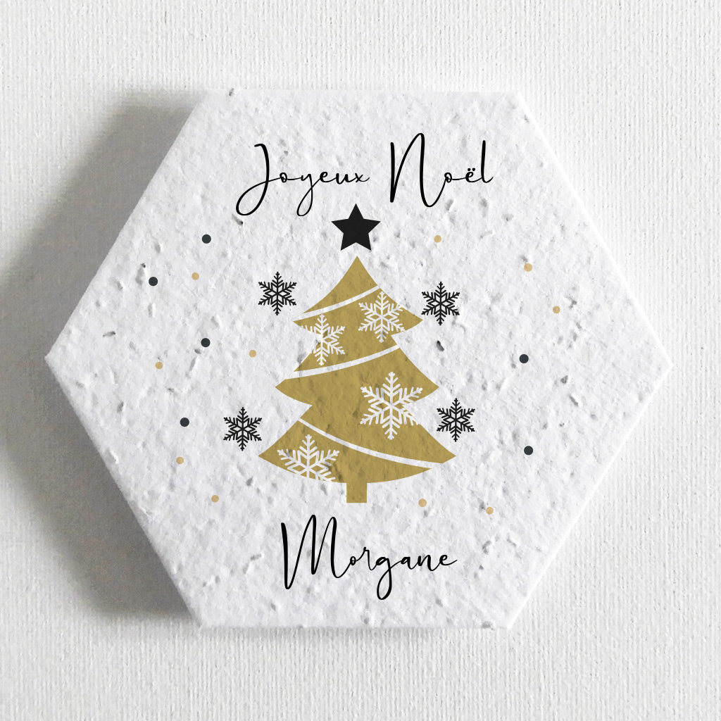 carte de Noël écoresponsable papier ensemencé