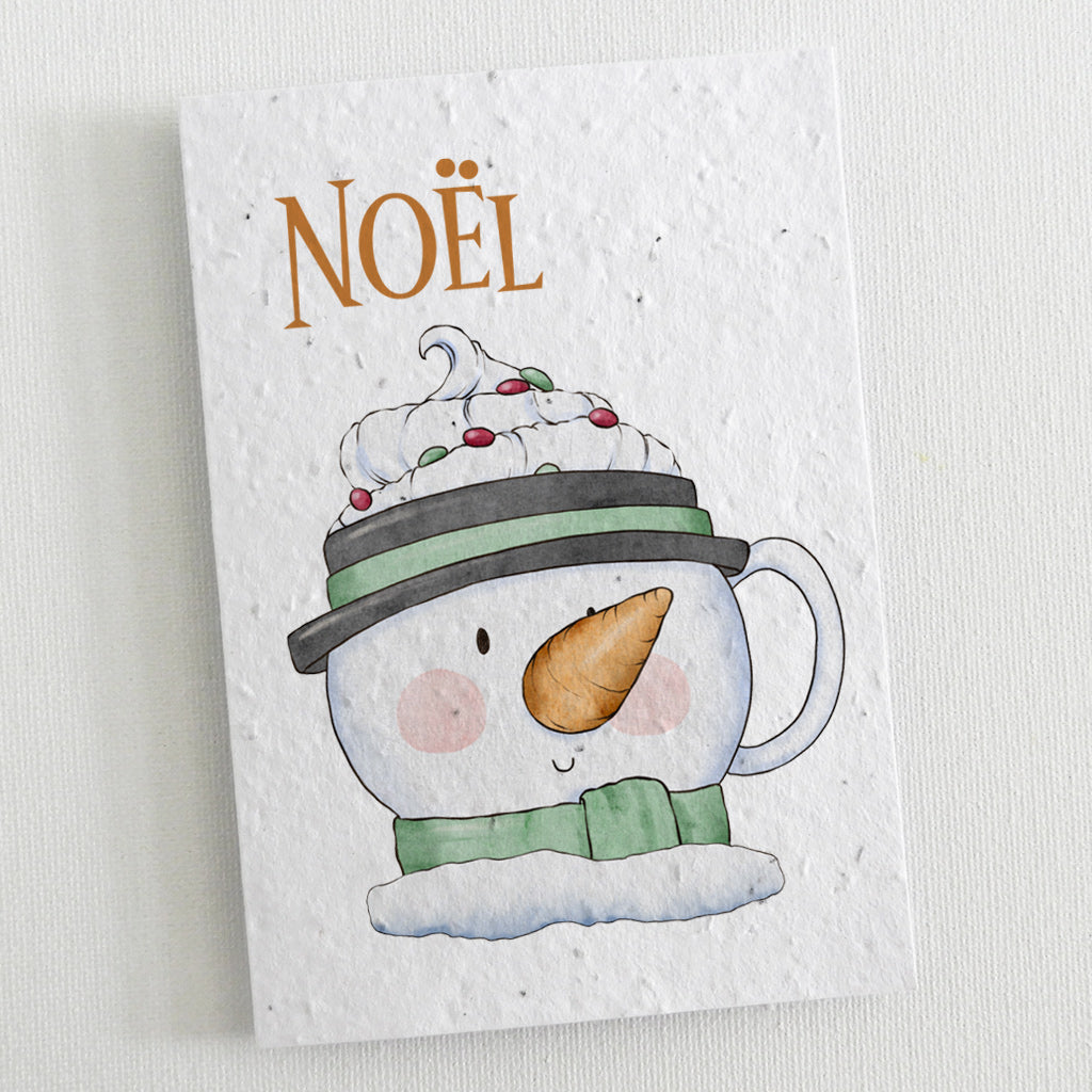 Carte ensemencée Noël