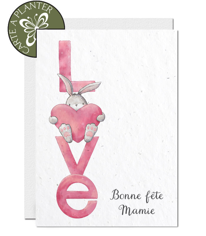 Carte fête des grands-mères écoresponsable