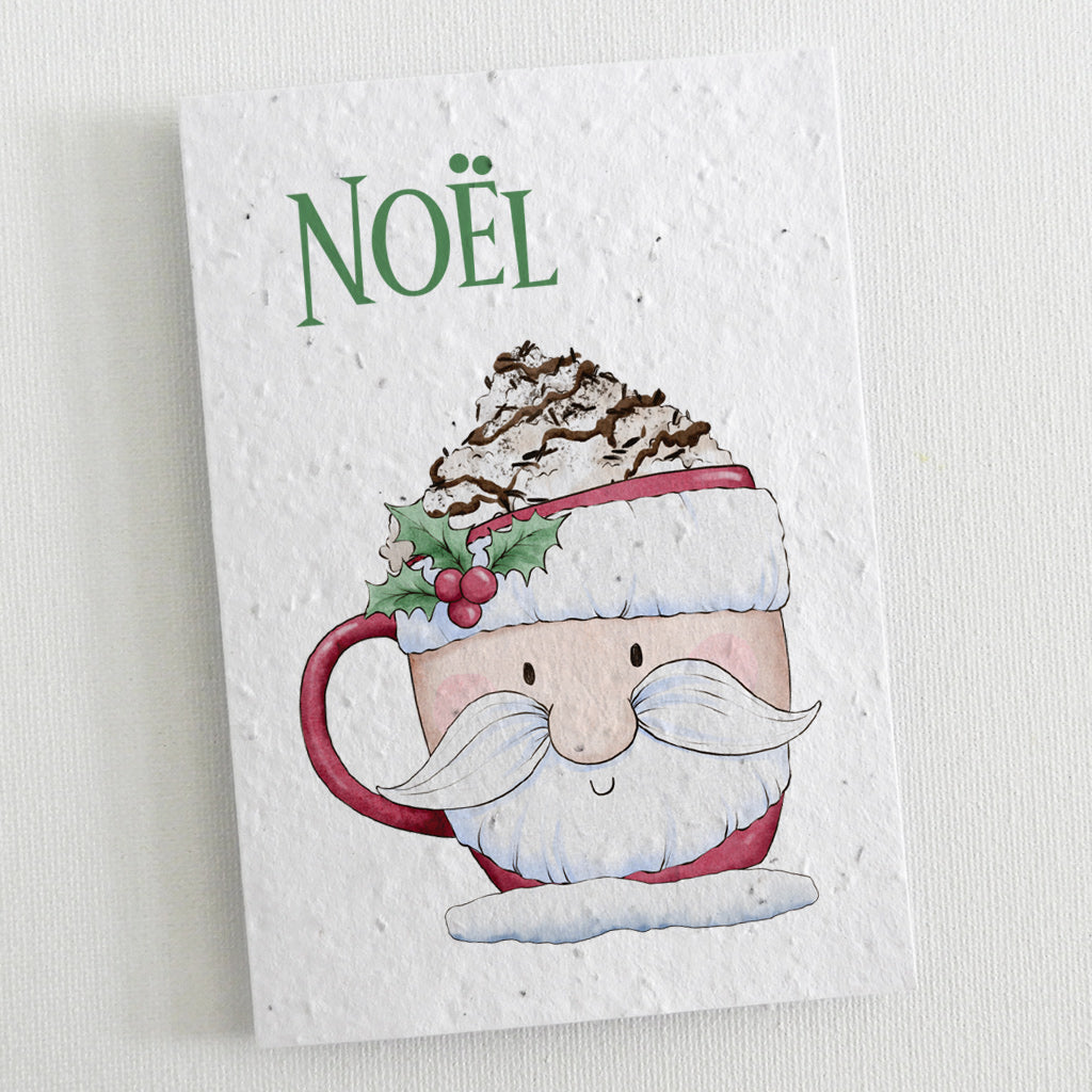 Carte papier ensemencé Noël