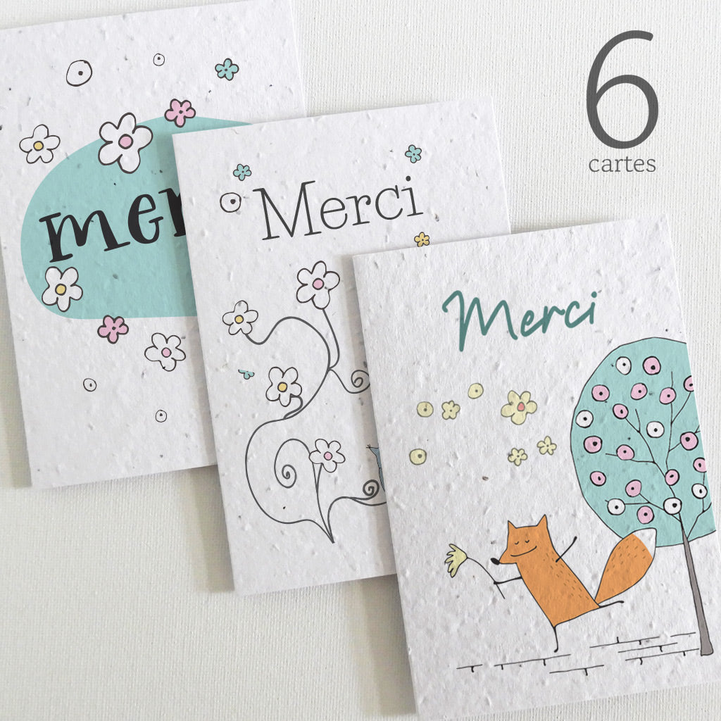 cartes à planter merci