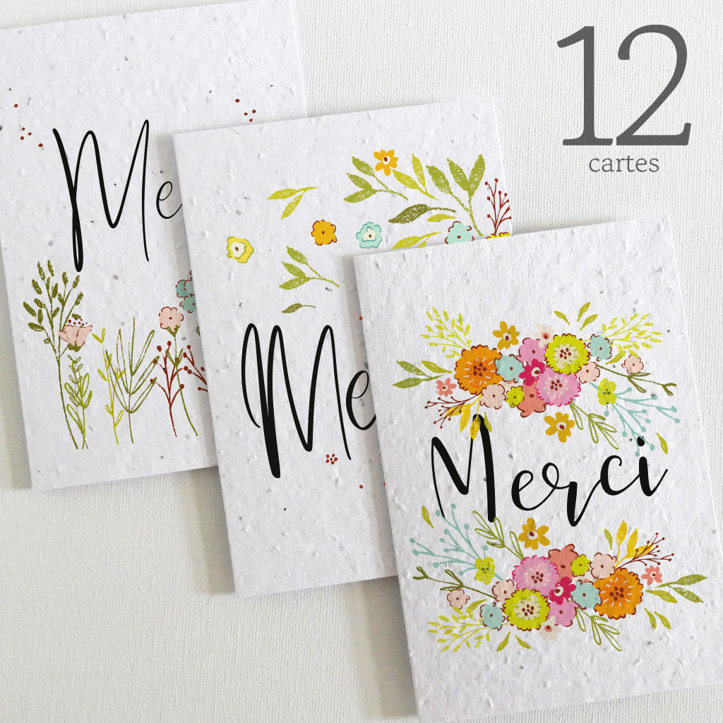 cartes à planter remerciements