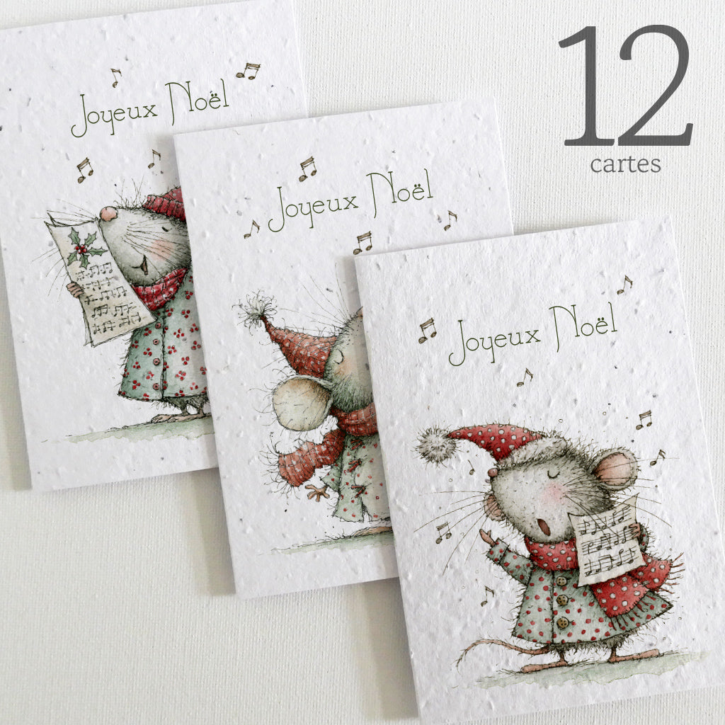Cartes de Noël à planter 