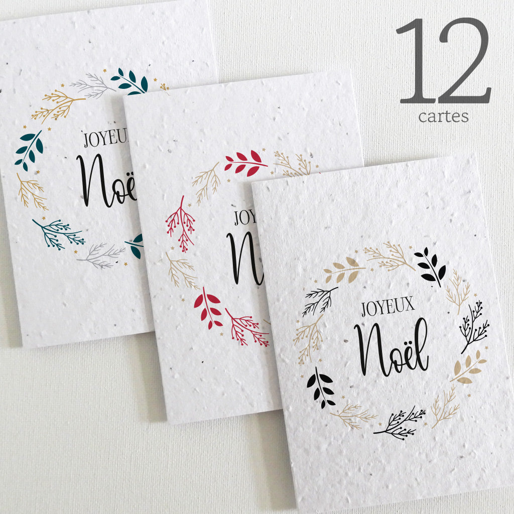 cartes de noël à planter