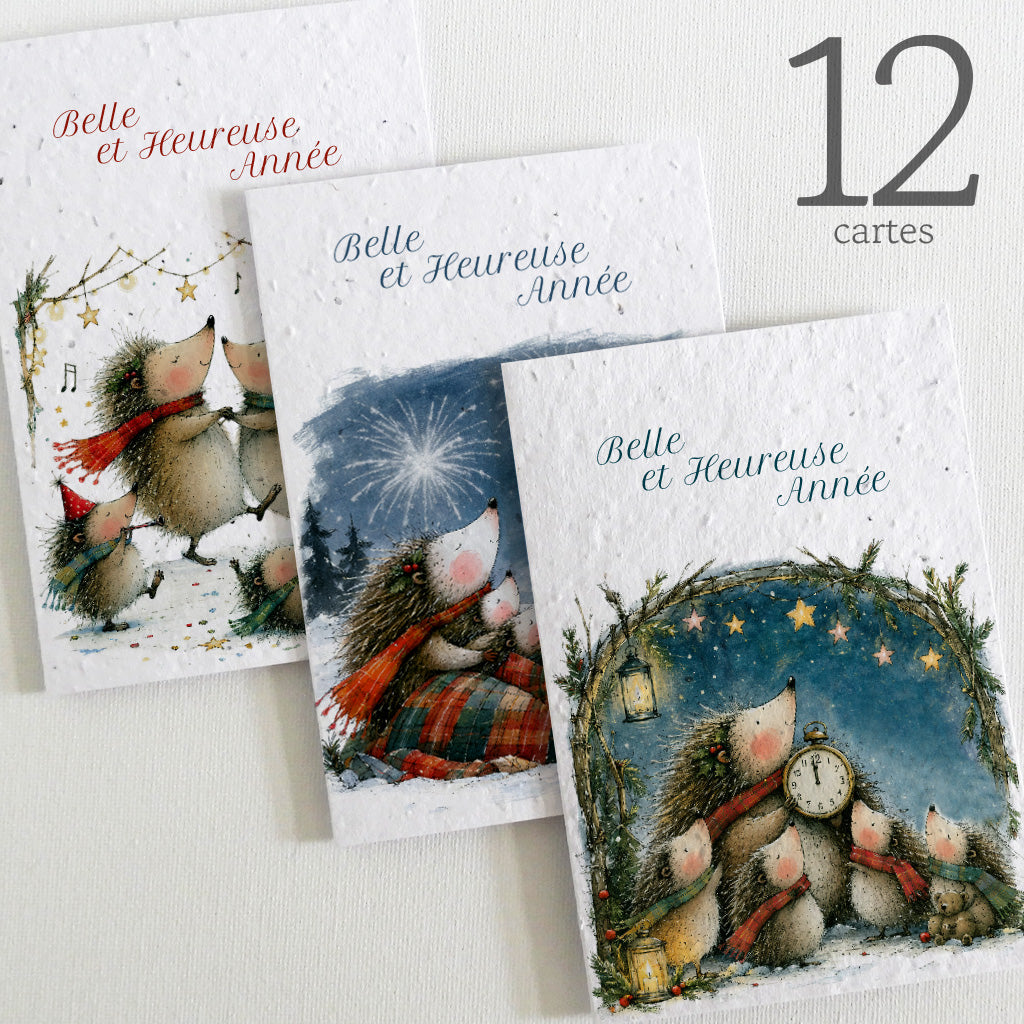 cartes nouvel an à planter