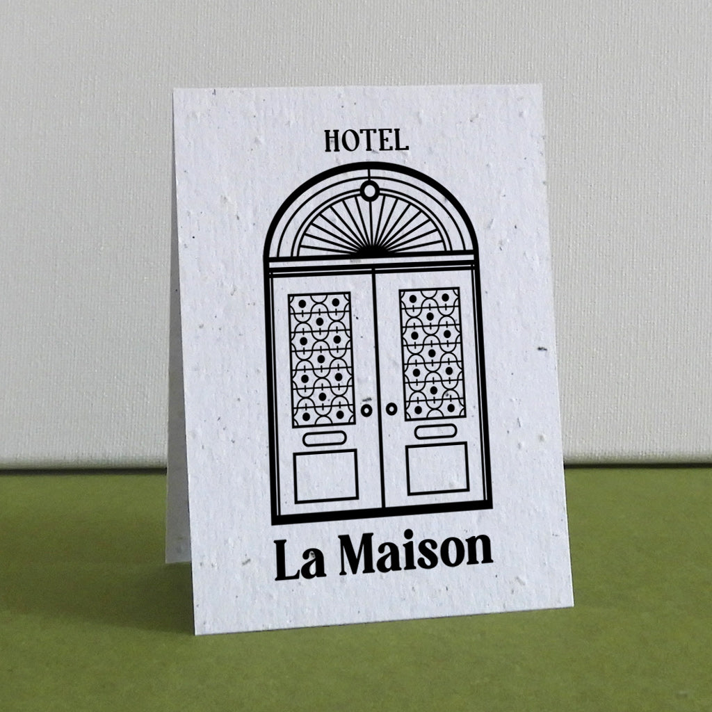 Chevalet de table ensemencé hôtel