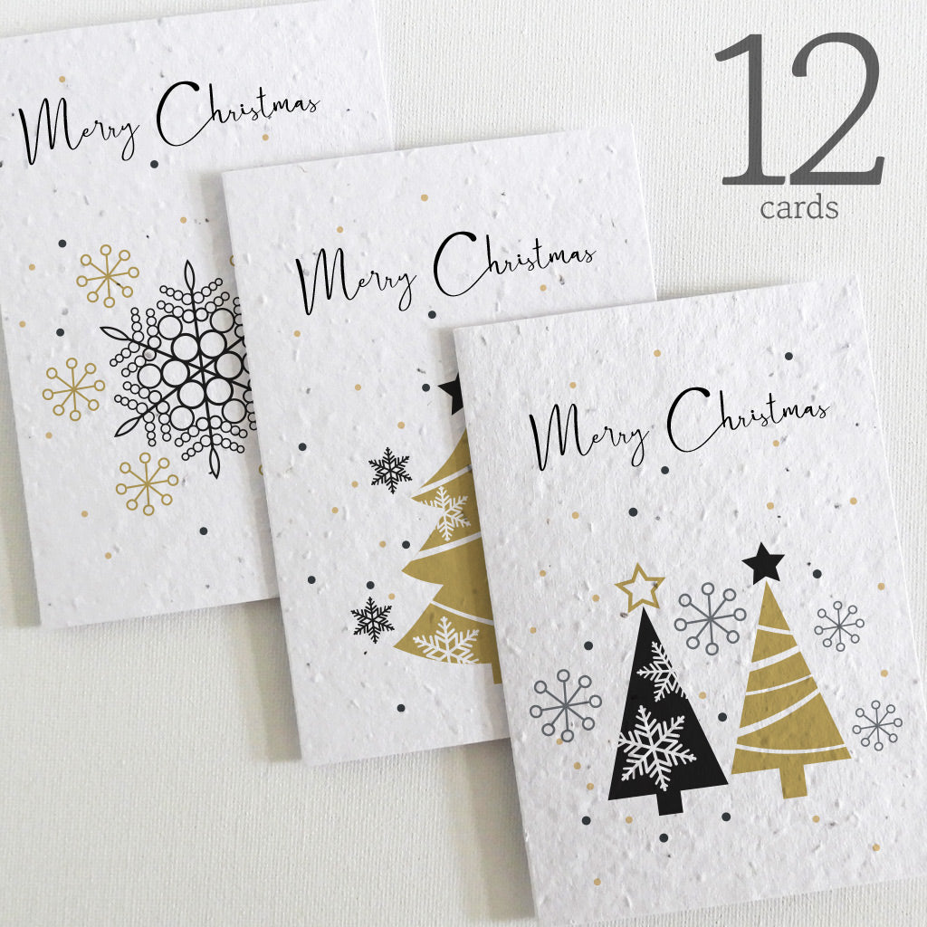 ecofriendly christmas cards seed paper