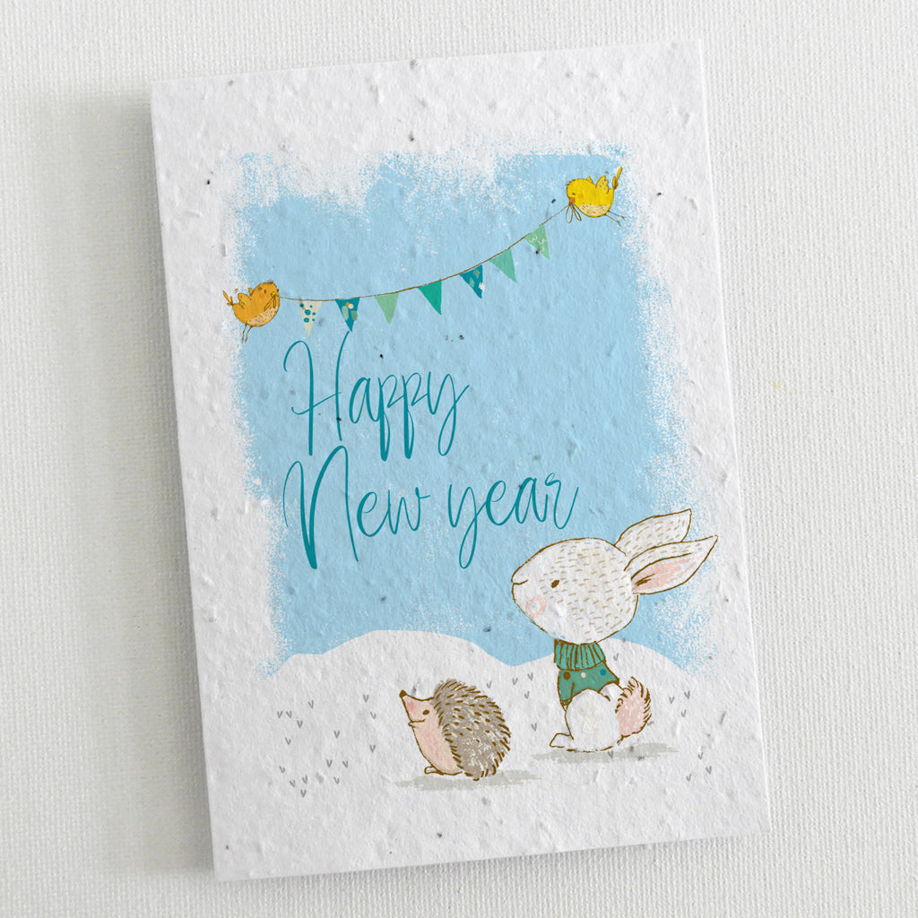 ecofriendly plantable new year card