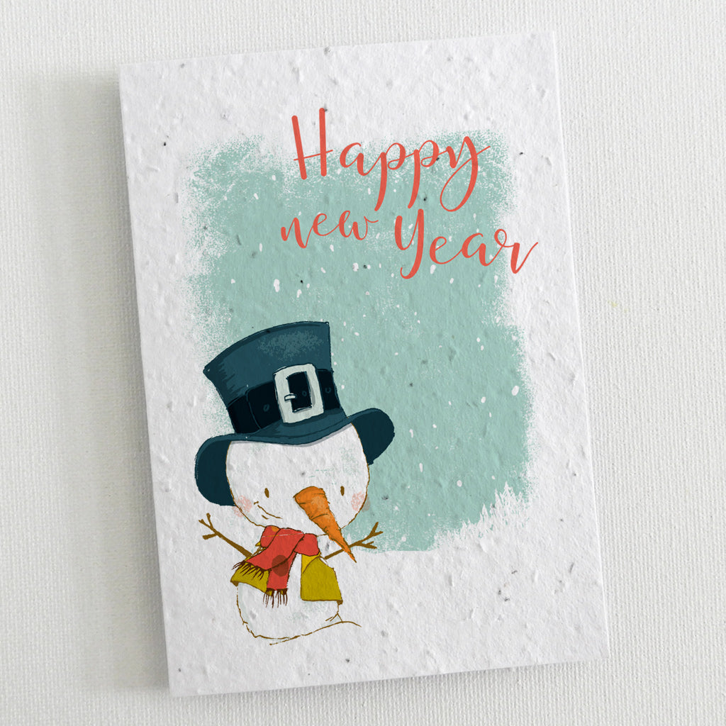 ecofriendly seed paper new year card