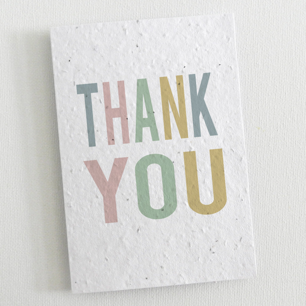 ecofriendly thank you card