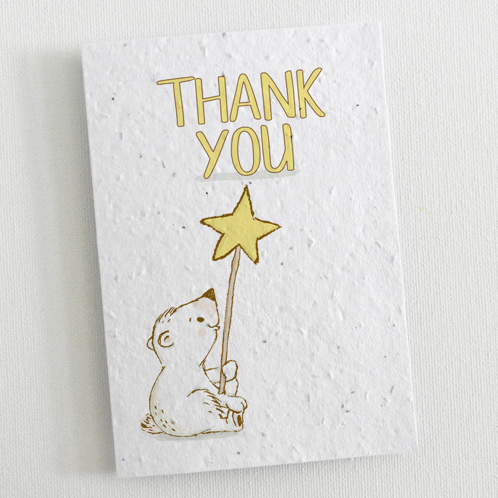 ecofriendly thank you card